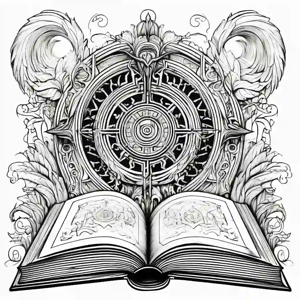 Magical Book coloring pages